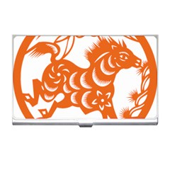 Chinese Zodiac Horoscope Horse Zhorse Star Orangeicon Business Card Holders