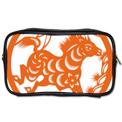 Chinese Zodiac Horoscope Horse Zhorse Star Orangeicon Toiletries Bags by Mariart