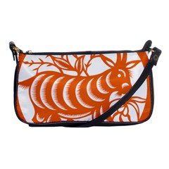 Chinese Zodiac Goat Star Orange Shoulder Clutch Bags by Mariart