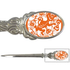 Chinese Zodiac Horoscope Monkey Star Orange Letter Openers