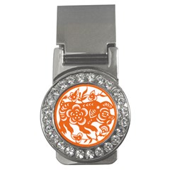 Chinese Zodiac Horoscope Pig Star Orange Money Clips (cz)  by Mariart