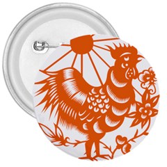 Chinese Zodiac Horoscope Zhen Icon Star Orangechicken 3  Buttons