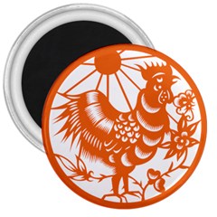 Chinese Zodiac Horoscope Zhen Icon Star Orangechicken 3  Magnets