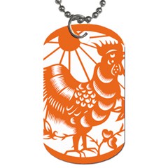 Chinese Zodiac Horoscope Zhen Icon Star Orangechicken Dog Tag (One Side)