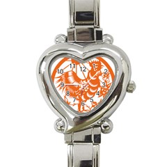 Chinese Zodiac Horoscope Zhen Icon Star Orangechicken Heart Italian Charm Watch