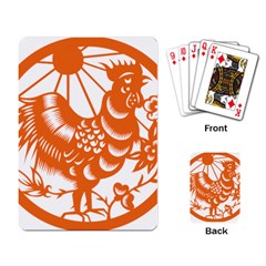 Chinese Zodiac Horoscope Zhen Icon Star Orangechicken Playing Card