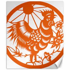 Chinese Zodiac Horoscope Zhen Icon Star Orangechicken Canvas 8  X 10 