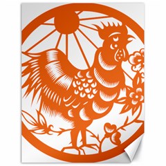 Chinese Zodiac Horoscope Zhen Icon Star Orangechicken Canvas 18  x 24  