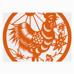 Chinese Zodiac Horoscope Zhen Icon Star Orangechicken Large Glasses Cloth