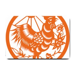 Chinese Zodiac Horoscope Zhen Icon Star Orangechicken Small Doormat  by Mariart