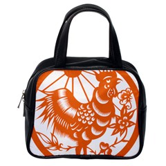 Chinese Zodiac Horoscope Zhen Icon Star Orangechicken Classic Handbags (One Side)