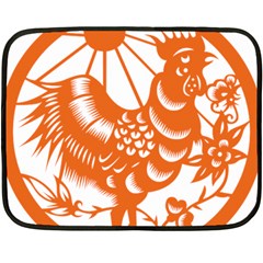Chinese Zodiac Horoscope Zhen Icon Star Orangechicken Fleece Blanket (Mini)