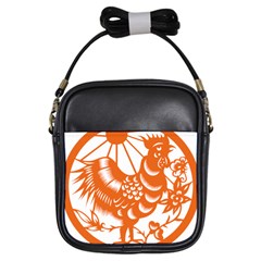 Chinese Zodiac Horoscope Zhen Icon Star Orangechicken Girls Sling Bags