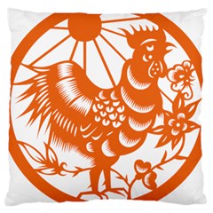 Chinese Zodiac Horoscope Zhen Icon Star Orangechicken Large Cushion Case (One Side)