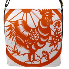 Chinese Zodiac Horoscope Zhen Icon Star Orangechicken Flap Messenger Bag (S)