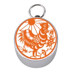 Chinese Zodiac Horoscope Zhen Icon Star Orangechicken Mini Silver Compasses