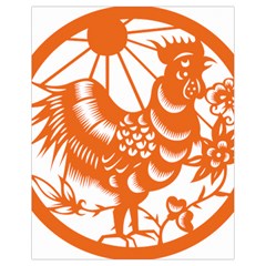 Chinese Zodiac Horoscope Zhen Icon Star Orangechicken Drawstring Bag (Small)