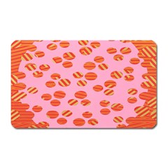 Distance Absence Sea Holes Polka Dot Line Circle Orange Chevron Wave Magnet (rectangular) by Mariart