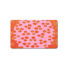 Distance Absence Sea Holes Polka Dot Line Circle Orange Chevron Wave Magnet (name Card) by Mariart