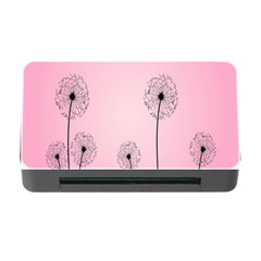 Flower Back Pink Sun Fly Memory Card Reader With Cf by Mariart