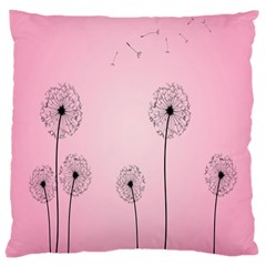 Flower Back Pink Sun Fly Large Cushion Case (two Sides) by Mariart