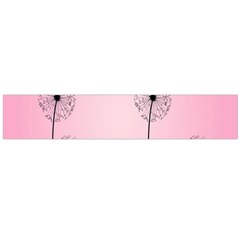 Flower Back Pink Sun Fly Flano Scarf (large)