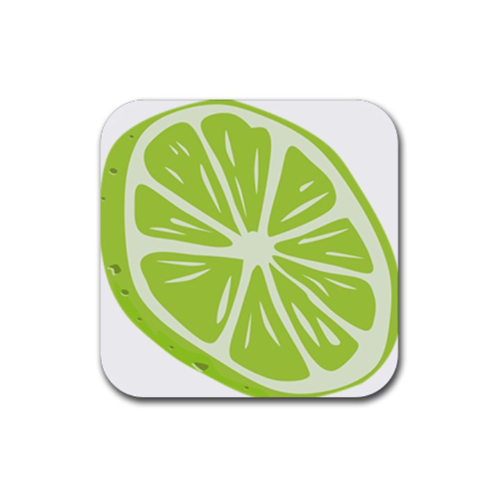 Gerald Lime Green Rubber Coaster (Square) 