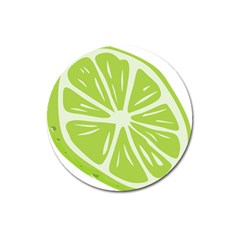 Gerald Lime Green Magnet 3  (round) by Mariart