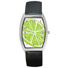 Gerald Lime Green Barrel Style Metal Watch