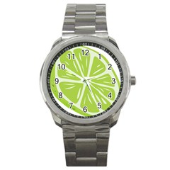 Gerald Lime Green Sport Metal Watch by Mariart