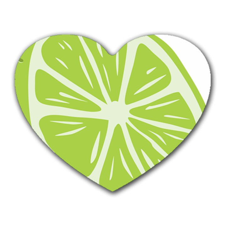 Gerald Lime Green Heart Mousepads