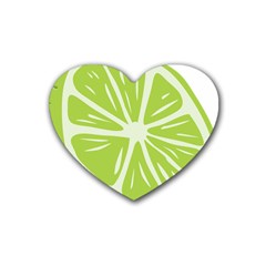 Gerald Lime Green Heart Coaster (4 pack) 