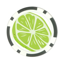 Gerald Lime Green Poker Chip Card Guard (10 pack)