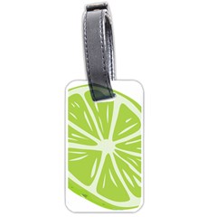 Gerald Lime Green Luggage Tags (one Side)  by Mariart