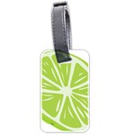 Gerald Lime Green Luggage Tags (Two Sides) Front
