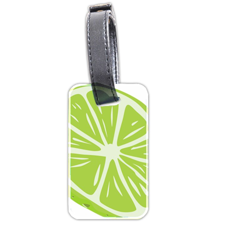 Gerald Lime Green Luggage Tags (Two Sides)