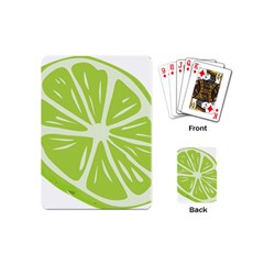 Gerald Lime Green Playing Cards (Mini) 