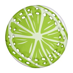 Gerald Lime Green Ornament (Round Filigree)