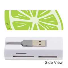 Gerald Lime Green Memory Card Reader (stick)  by Mariart