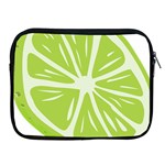 Gerald Lime Green Apple iPad 2/3/4 Zipper Cases Front