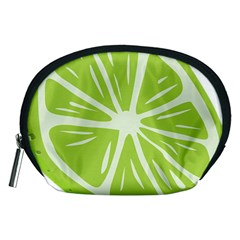 Gerald Lime Green Accessory Pouches (Medium) 