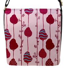 Flower Floral Mpink Frame Flap Messenger Bag (s)