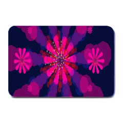 Flower Red Pink Purple Star Sunflower Plate Mats by Mariart