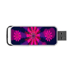 Flower Red Pink Purple Star Sunflower Portable Usb Flash (two Sides)