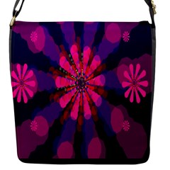 Flower Red Pink Purple Star Sunflower Flap Messenger Bag (s)