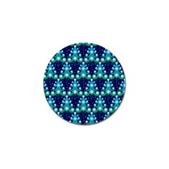 Christmas Tree Snow Green Blue Golf Ball Marker (4 Pack) by Mariart