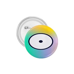 Illustrated Circle Round Polka Rainbow 1.75  Buttons
