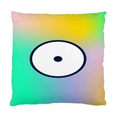 Illustrated Circle Round Polka Rainbow Standard Cushion Case (One Side)