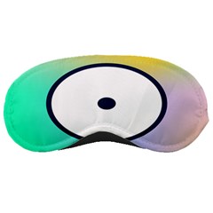 Illustrated Circle Round Polka Rainbow Sleeping Masks