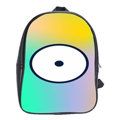 Illustrated Circle Round Polka Rainbow School Bags(Large) 